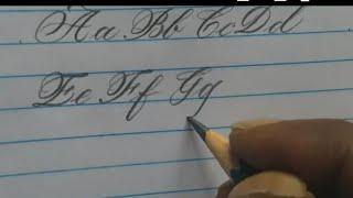 How to write pencil alphabet | how to write with pencil | script calligraphy