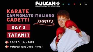 Karate - Campionato Italiano Cadetti 2023 - Day3 Kumite - Tatami1