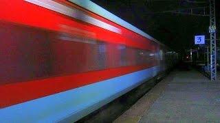 Demon At Midnight: Dangerous WAP-7  Bhubaneswar Rajdhani  Smashes Saidraja At High Speed!!!