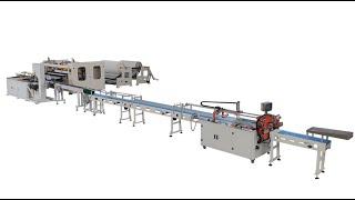 Automatic double embossing small toilet paper machine production line