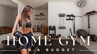 DESIGNER HOME GYM on a budget! - New Build Reveal