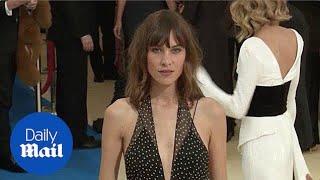 Alexa Chung shines on the red carpet at the 2017 Met Gala - Daily Mail