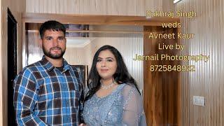 Dj Sukhraj Singh weds Avneet Kaur Live by Jarnail Photography 8725848922