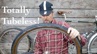 Set-up and Initial Impressions of tubeless bicycle tires by a complete novice