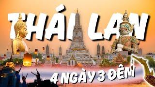  VLOG TỔNG HỢP DU LỊCH THÁI LAN TỰ TÚC 4N3Đ | Gợi ý lịch trình từng ngày ở Bangkok và Ayutthaya