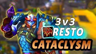 Resto Shaman 3v3 TIME 2000+ MMR | WoW PvP Cataclysm classic [4.4.0]