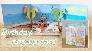 Birthday Pop-Up Card / Scrapbooking / Handzy Craft