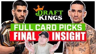 DRAFTKINGS: UFC 308: Topuria vs. Holloway FULL CARD Predictions