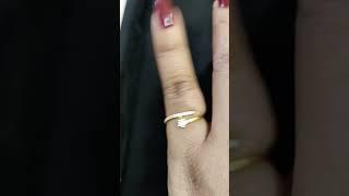 Daily wear gold jewellery #light weight gold ring design for girls # gold jewellery collection #gold
