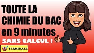 TOUT LE PROGRAMME de CHIMIE en 9 mn ! L'essentiel à retenir pour le bac