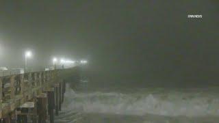 Dangerous surf ripping into Southern California coast