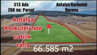 Antalya Korkuteli de satılık tarla fiyat 1.650 bin TL