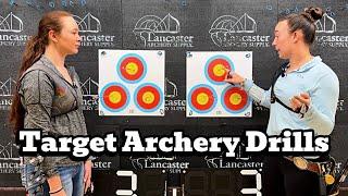 Target Archery Drills with Little to No Equipment || Casey Kaufhold and Samantha Ensign