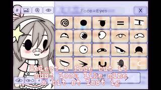 How to make a funny face in gacha life tutorial