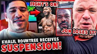 Khalil Rountree receives SUSPENSION! *ALEX PEREIRA FIGHT'S ON* Dana White, Jon Jones LOSES IT!