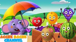 Kent Nikla Chata Lekar | Fruits Songs And More Nursery Rhymes | Acche Bache Channel