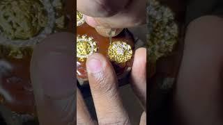 #how to set stone in gold jewellery#swarovski stone setting in gold jewellery#viralvideo#shorts