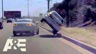 Lane Change Confusion Leads to ROLLOVER | Road Wars | A&E