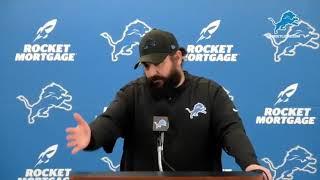 Matt Patricia Scorns Reporter for Slouching