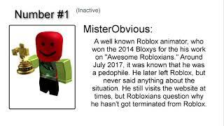 Top 15 Most Hated Roblox Users 2006 - 2020 (Updated)