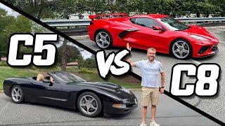 Unexpected Showdown: C5 vs. C8 Corvette – The Ultimate Comparison!