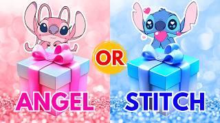 Choose Your Gift!  Angel or Stitch  Pink or Blue #stitch