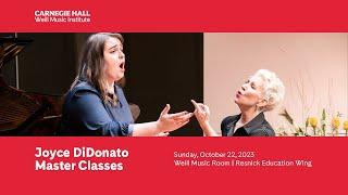 Joyce DiDonato Master Class