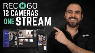 12 Cameras  1 Stream - Revolutionize Your Live Sessions with RECngo lifetime deal!