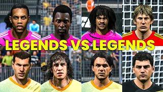 Legends Vs Legends | Pele, Ronaldinho, Cole, Gullit, Zidane, Piyol, Maldini | FC24 | 4K[60FPS]