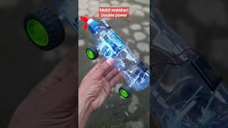 diy membuat mobil matahari double power #diy #kreatif #ide #mobilbotol #toys #tutorial