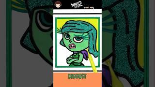 Disgust & Jelly Painting, Inside Out 2, Play with a Eyedropper #insideout2 #DISGUST