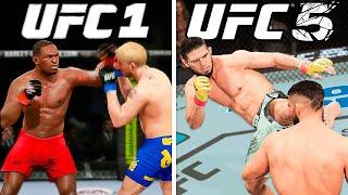 Knockout With The Highest Rated Fighter In Every UFC Game