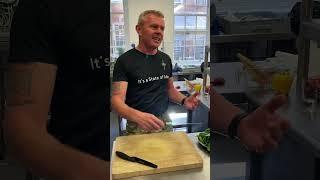 Royal Marine chef tests safer round-tipped knives in the kitchen #dmu #research #awareness #studies
