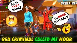 Red Criminal Call DJ Adam Noob ||आजा 1 vs 1 में !! FireEyes Gaming || Garena Free Fire