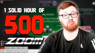 1 SOLID HOUR OF 500 ZOOM! GingePoker Stream Highlights