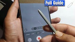 Samsung Galaxy S24/S24 Plus /24 Ultra : How To Use S Pen as Camera Remote