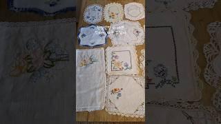#빈티지소품샵 자수 #도일리 테이블보 #엔틱마벨