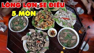 LÒNG LỢN 5 MÓN   NÕN ĐUÔI THỊT DẢI • Lũ Ngập Quá