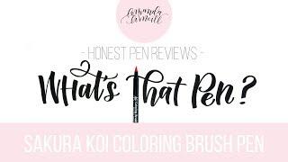 Honest Review of the Sakura Koi Coloring Brush Pen (What's That Pen?)