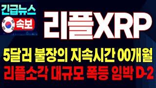 [리플 XRP코인전망] 리플소각 대규모 폭등 임박D-2, 5달러 목표! 불장의 지속시간의 00개월이상~ #리플 #리플호재 #리플전망 #리플목표가 #리플매도 #게리겐슬러 #일론머스크