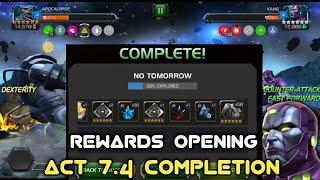 Act 7.4 completion Rewards Opening - Marvel Contest of Champions