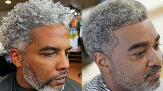 Youthful GrayHair//Beard Styles For African American Men