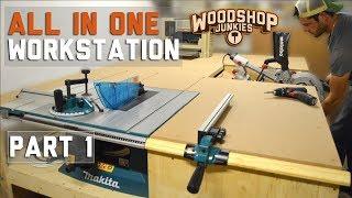 Building the ultimate ALL-IN-ONE woodworking station - PART 1