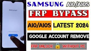 Samsung A10 Frp Bypass New Method In 2024 | Samsung a10s frp lock remove |Withot pc | FRP new update