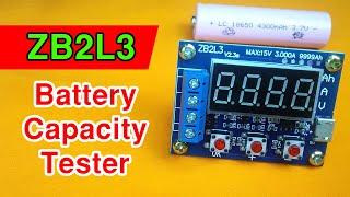 Test the Real Capacity of a Lithium Battery | ZB2L3 Battery Capacity Tester