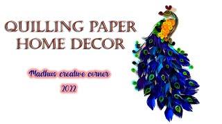 Quilling paper home decor | Madhus creative corner