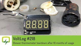 Voltlog #218 - Shower thermometer teardown after 10 months of usage