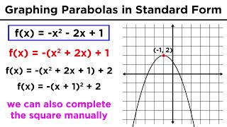 Graphing Conic Sections Part 3: Parabolas in Standard Form