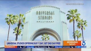 Universal Studios Hollywood launches 2-for-1 ticket deal