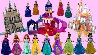 MagiClip Princess Dress Mix Up with 3 Different Castles